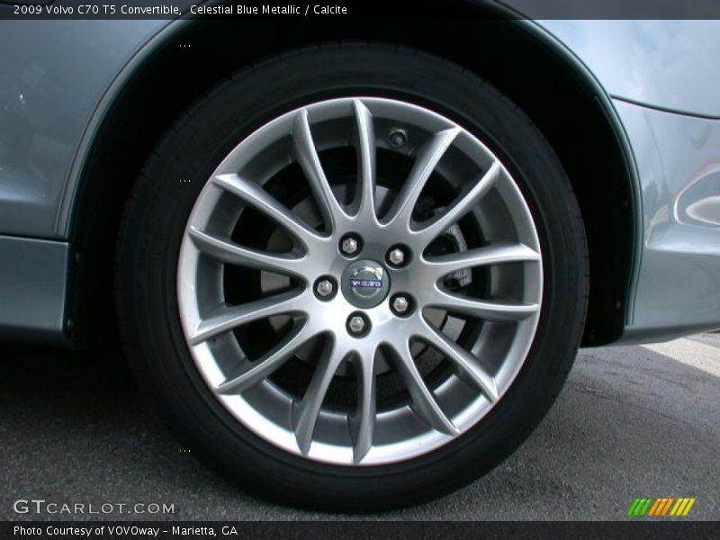 Celestial Blue Metallic / Calcite 2009 Volvo C70 T5 Convertible