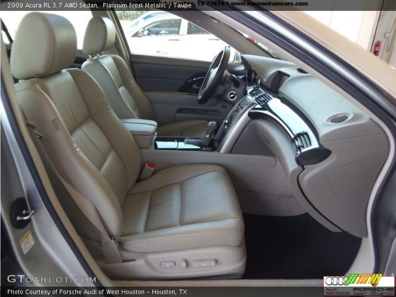 Platinum Frost Metallic / Taupe 2009 Acura RL 3.7 AWD Sedan