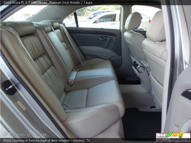 Platinum Frost Metallic / Taupe 2009 Acura RL 3.7 AWD Sedan
