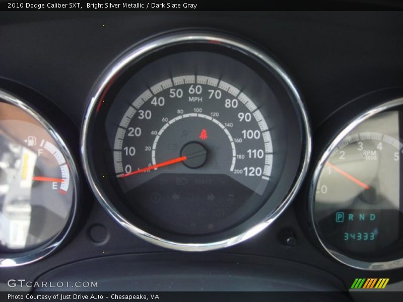 Bright Silver Metallic / Dark Slate Gray 2010 Dodge Caliber SXT