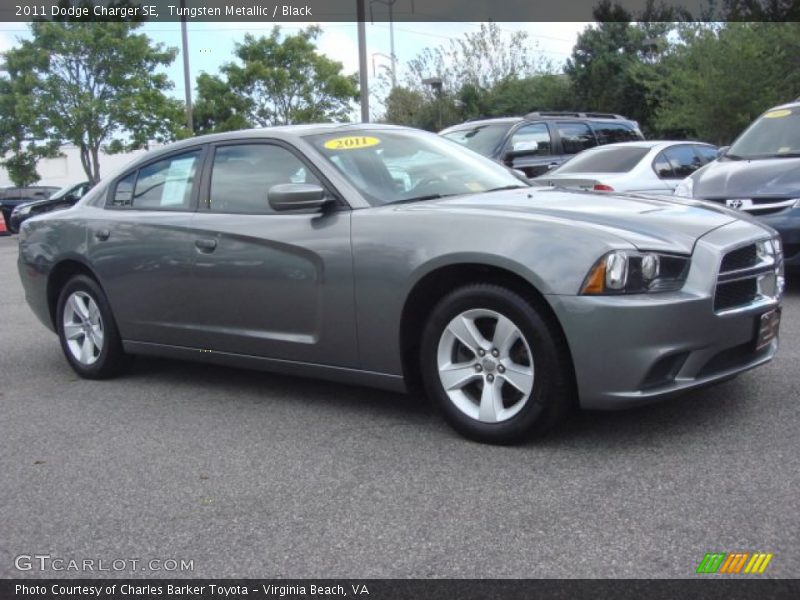 Tungsten Metallic / Black 2011 Dodge Charger SE