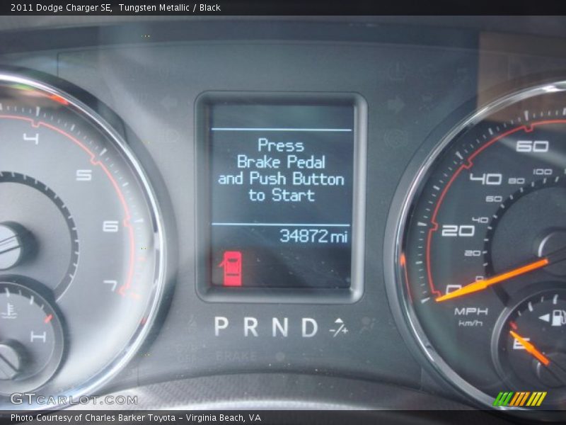 Tungsten Metallic / Black 2011 Dodge Charger SE