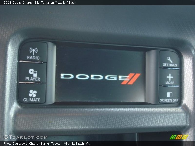 Tungsten Metallic / Black 2011 Dodge Charger SE