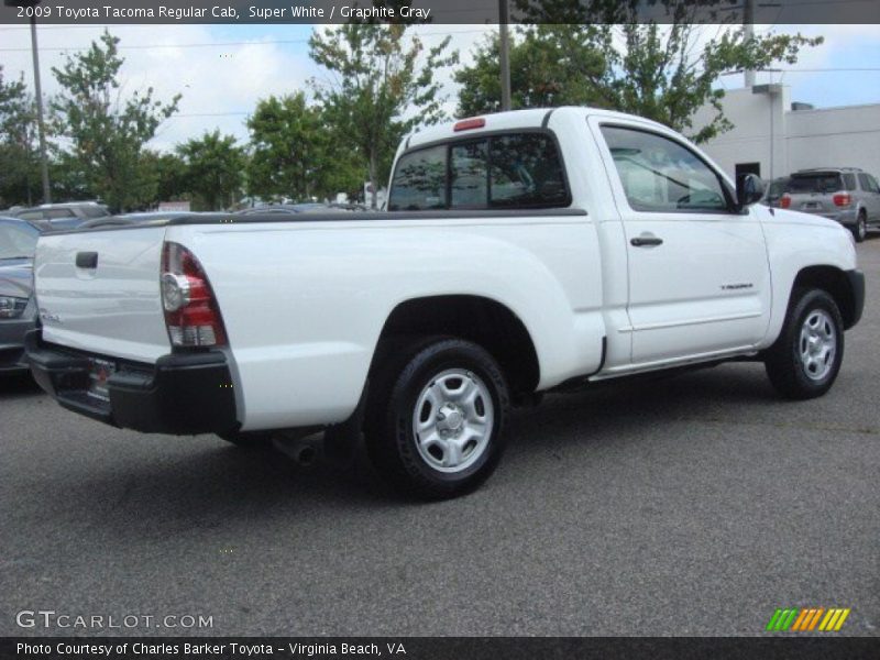 Super White / Graphite Gray 2009 Toyota Tacoma Regular Cab