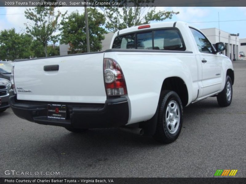 Super White / Graphite Gray 2009 Toyota Tacoma Regular Cab