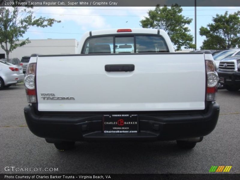 Super White / Graphite Gray 2009 Toyota Tacoma Regular Cab