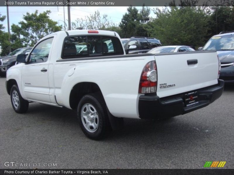 Super White / Graphite Gray 2009 Toyota Tacoma Regular Cab