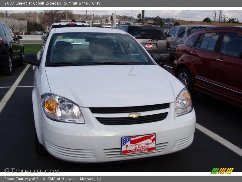 Summit White / Gray 2007 Chevrolet Cobalt LS Sedan