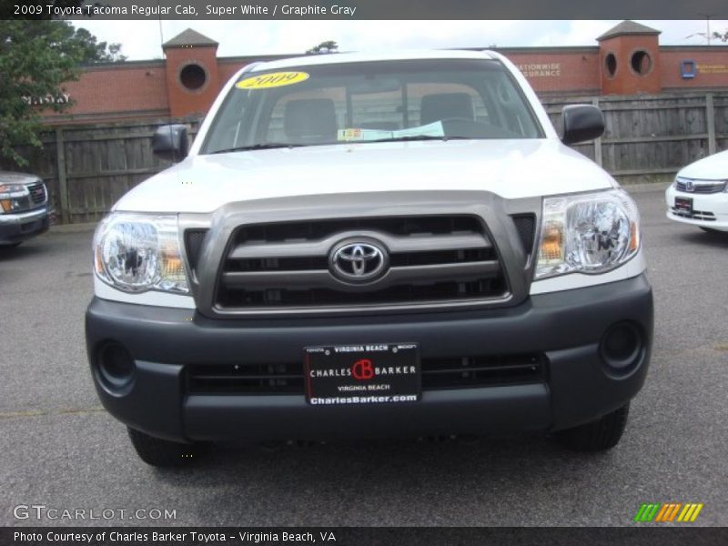 Super White / Graphite Gray 2009 Toyota Tacoma Regular Cab