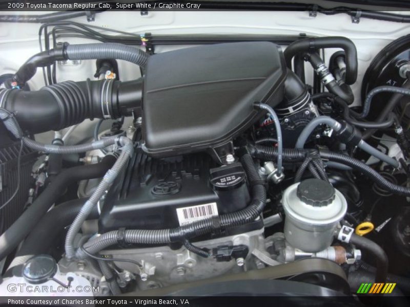 Super White / Graphite Gray 2009 Toyota Tacoma Regular Cab