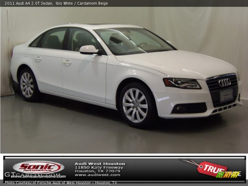Ibis White / Cardamom Beige 2011 Audi A4 2.0T Sedan