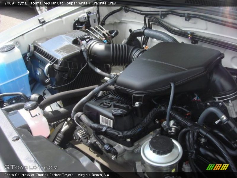 Super White / Graphite Gray 2009 Toyota Tacoma Regular Cab