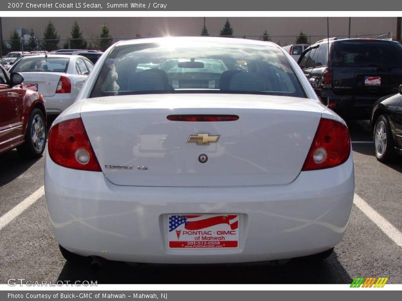 Summit White / Gray 2007 Chevrolet Cobalt LS Sedan