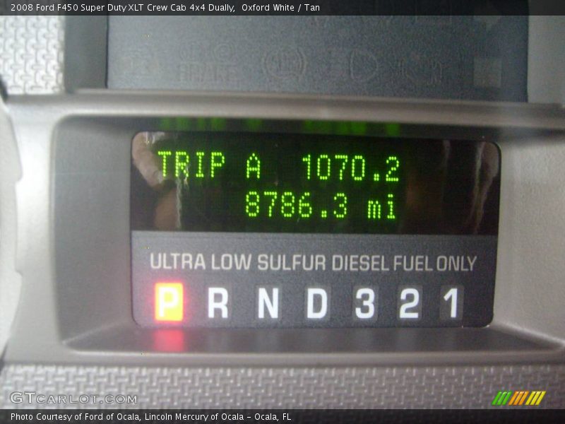 Oxford White / Tan 2008 Ford F450 Super Duty XLT Crew Cab 4x4 Dually