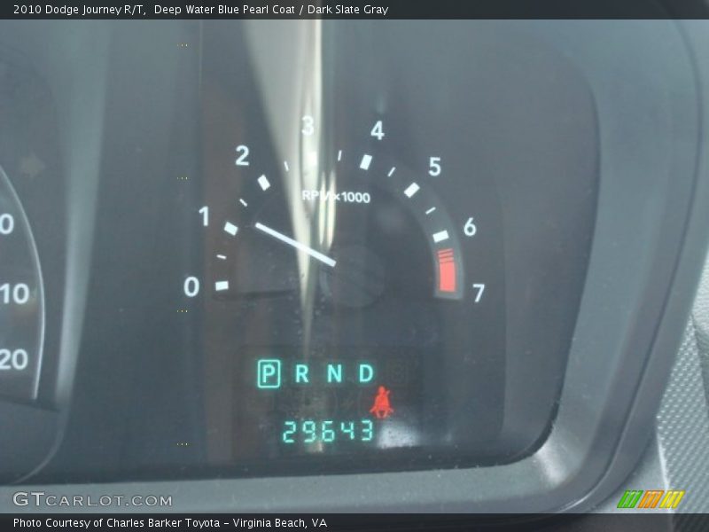 Deep Water Blue Pearl Coat / Dark Slate Gray 2010 Dodge Journey R/T