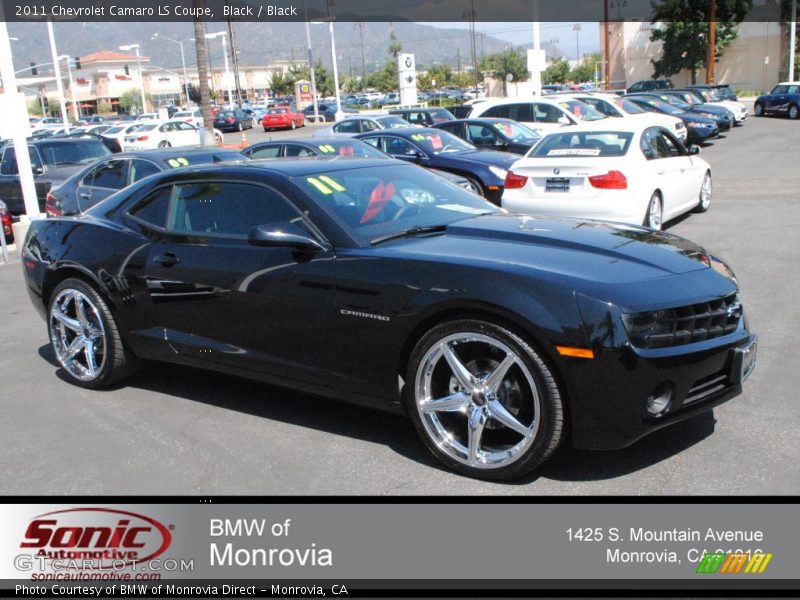 Black / Black 2011 Chevrolet Camaro LS Coupe