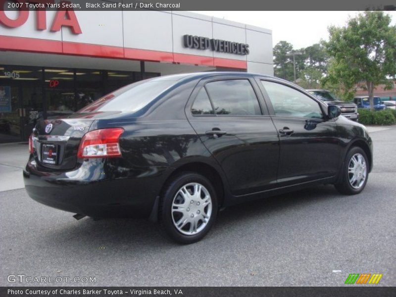 Black Sand Pearl / Dark Charcoal 2007 Toyota Yaris Sedan