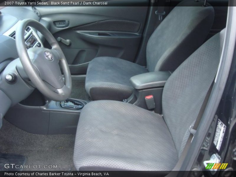 Black Sand Pearl / Dark Charcoal 2007 Toyota Yaris Sedan