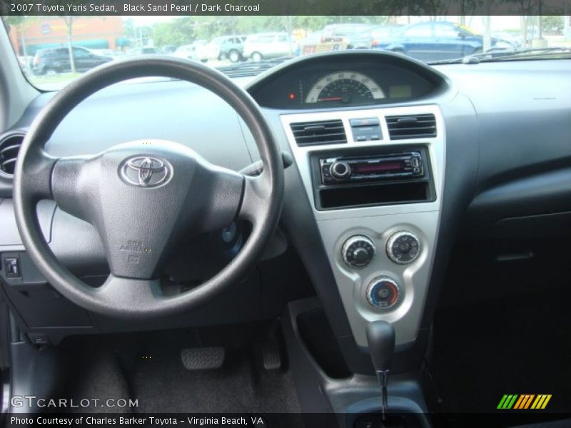 Black Sand Pearl / Dark Charcoal 2007 Toyota Yaris Sedan