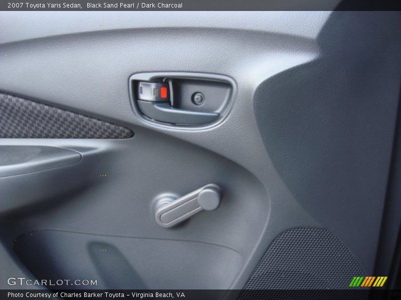 Black Sand Pearl / Dark Charcoal 2007 Toyota Yaris Sedan