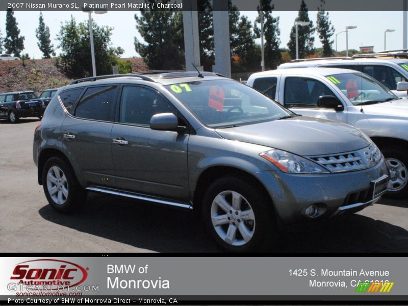 Platinum Pearl Matallic / Charcoal 2007 Nissan Murano SL