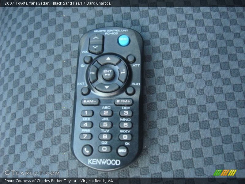 Black Sand Pearl / Dark Charcoal 2007 Toyota Yaris Sedan