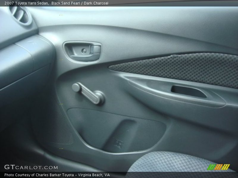 Black Sand Pearl / Dark Charcoal 2007 Toyota Yaris Sedan