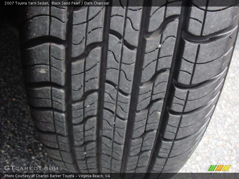 Black Sand Pearl / Dark Charcoal 2007 Toyota Yaris Sedan