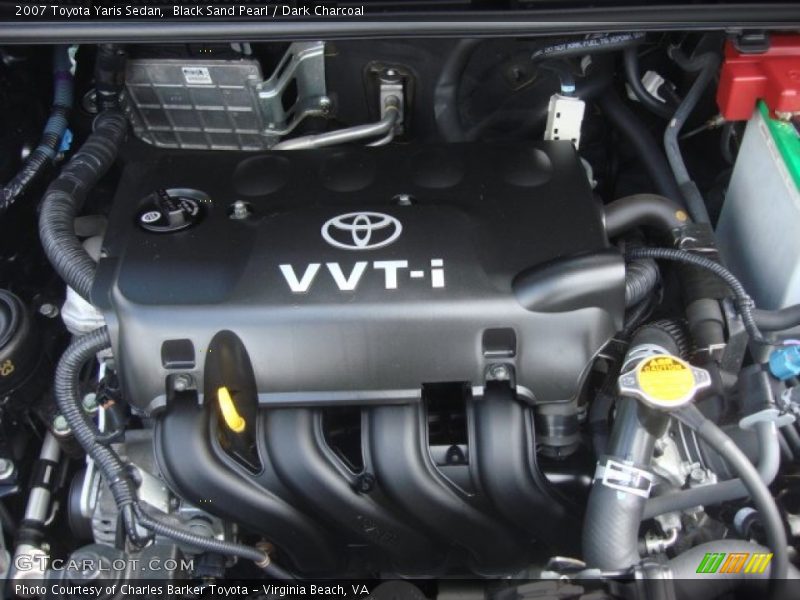 Black Sand Pearl / Dark Charcoal 2007 Toyota Yaris Sedan