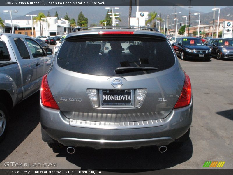 Platinum Pearl Matallic / Charcoal 2007 Nissan Murano SL