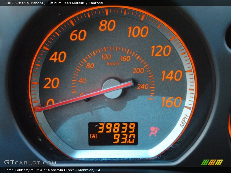 Platinum Pearl Matallic / Charcoal 2007 Nissan Murano SL