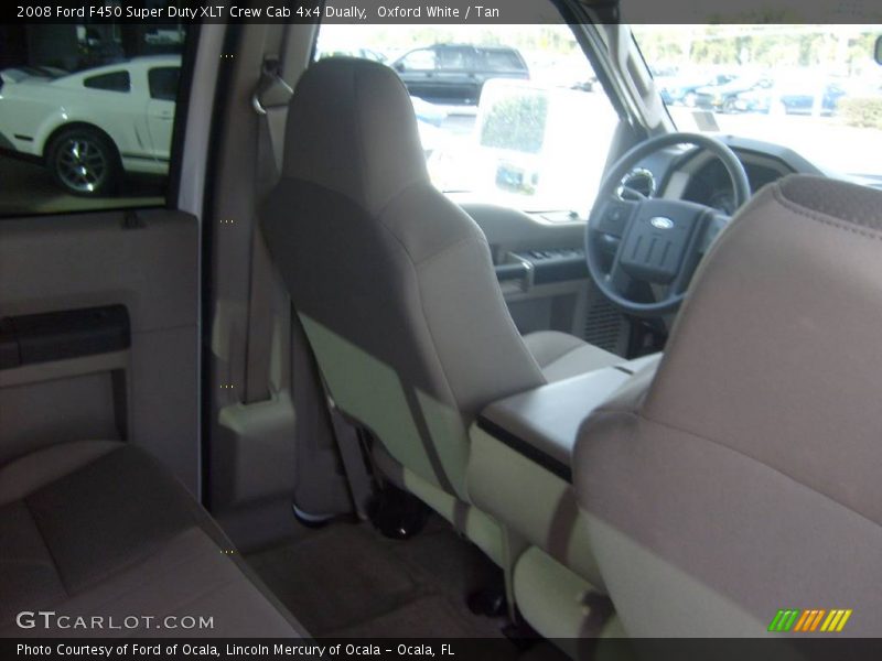 Oxford White / Tan 2008 Ford F450 Super Duty XLT Crew Cab 4x4 Dually