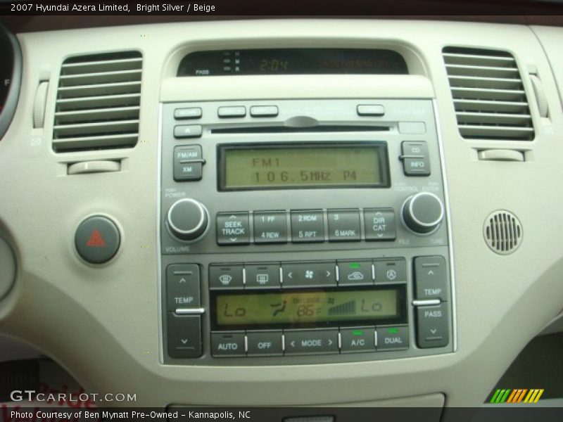 Bright Silver / Beige 2007 Hyundai Azera Limited