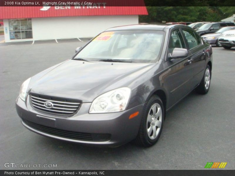Midnight Gray Metallic / Gray 2008 Kia Optima LX