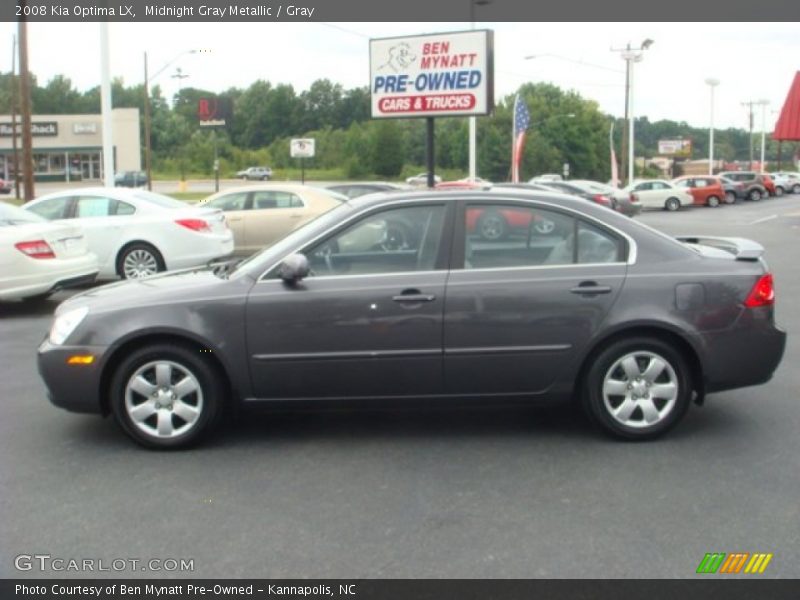 Midnight Gray Metallic / Gray 2008 Kia Optima LX