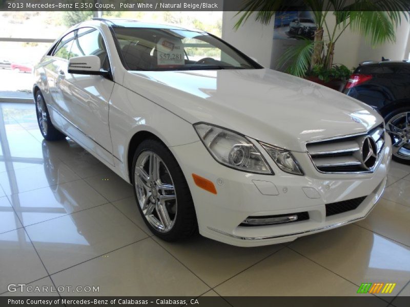 Polar White / Natural Beige/Black 2013 Mercedes-Benz E 350 Coupe