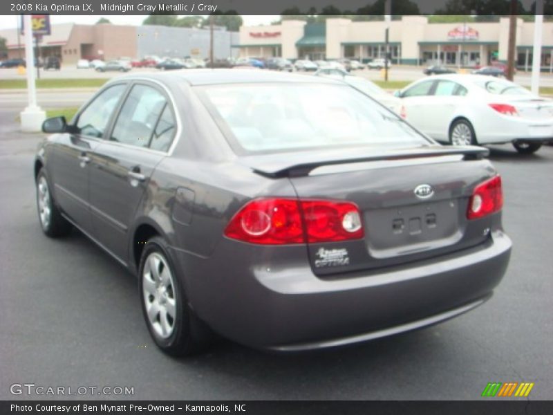 Midnight Gray Metallic / Gray 2008 Kia Optima LX