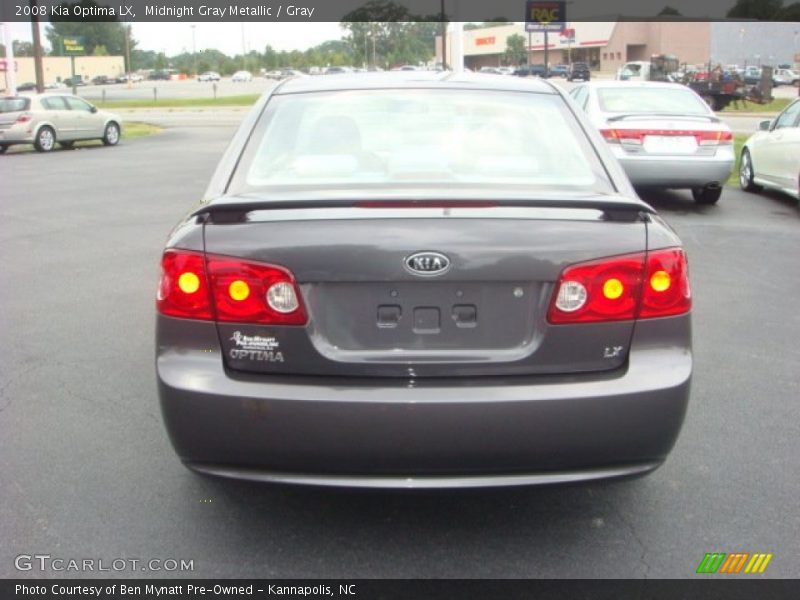 Midnight Gray Metallic / Gray 2008 Kia Optima LX