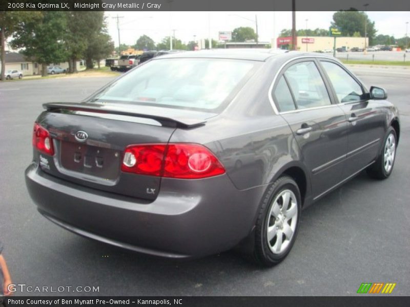 Midnight Gray Metallic / Gray 2008 Kia Optima LX