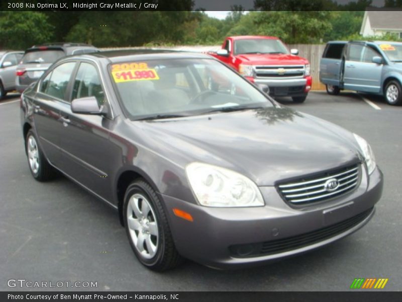 Midnight Gray Metallic / Gray 2008 Kia Optima LX