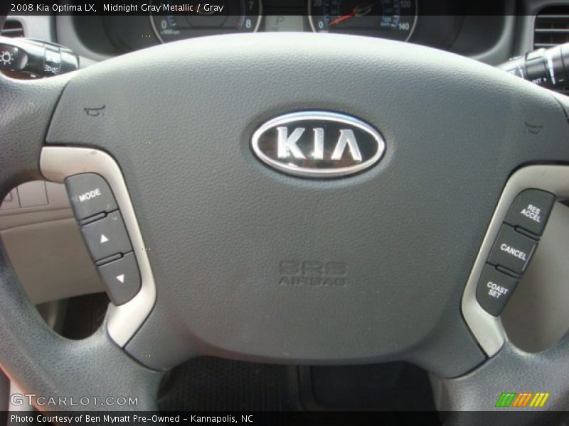 Midnight Gray Metallic / Gray 2008 Kia Optima LX