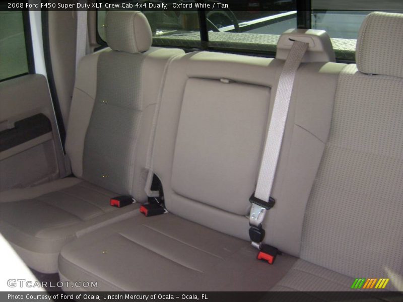 Oxford White / Tan 2008 Ford F450 Super Duty XLT Crew Cab 4x4 Dually