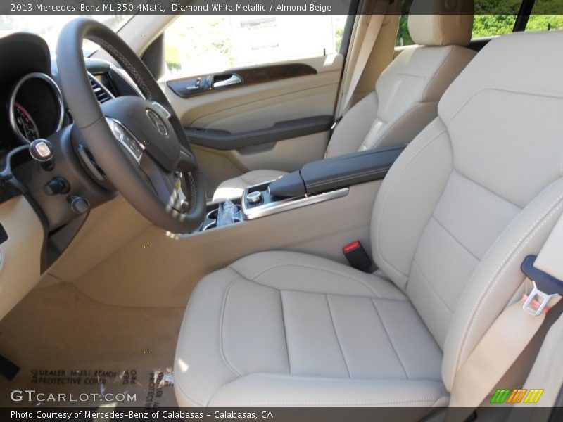 Diamond White Metallic / Almond Beige 2013 Mercedes-Benz ML 350 4Matic