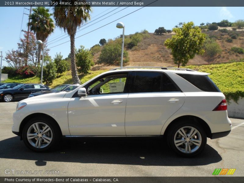 Diamond White Metallic / Almond Beige 2013 Mercedes-Benz ML 350 4Matic