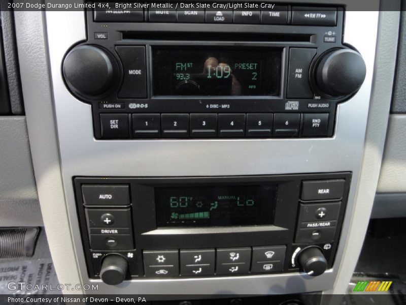 Bright Silver Metallic / Dark Slate Gray/Light Slate Gray 2007 Dodge Durango Limited 4x4