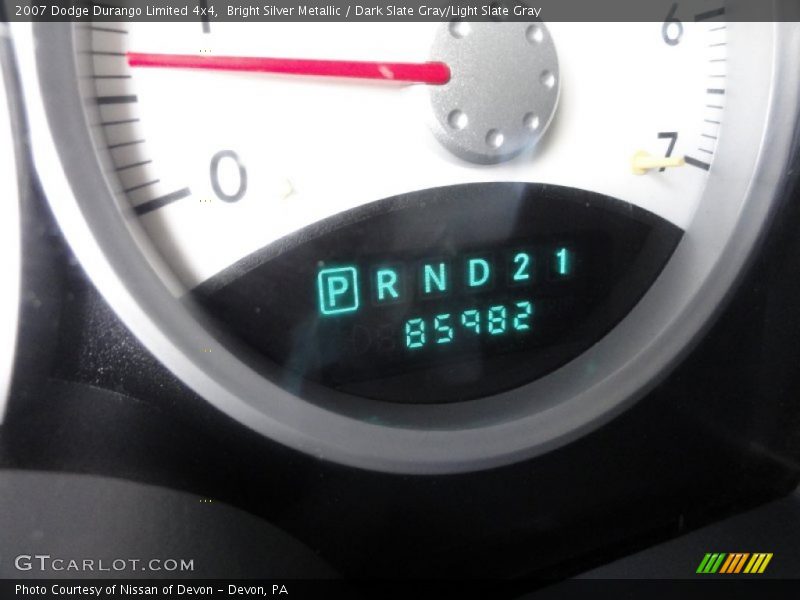 Bright Silver Metallic / Dark Slate Gray/Light Slate Gray 2007 Dodge Durango Limited 4x4