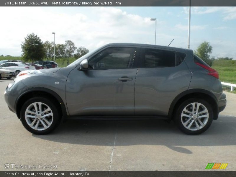 Metallic Bronze / Black/Red w/Red Trim 2011 Nissan Juke SL AWD