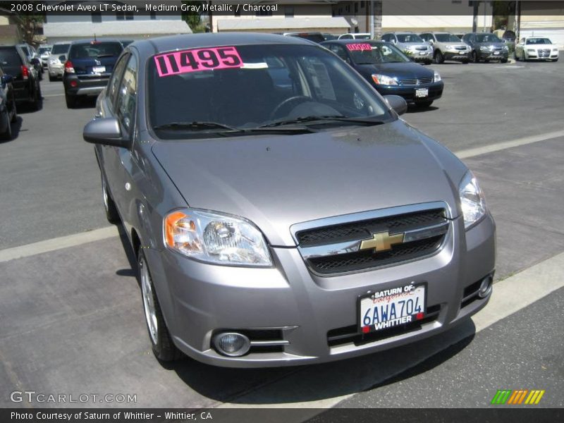 Medium Gray Metallic / Charcoal 2008 Chevrolet Aveo LT Sedan