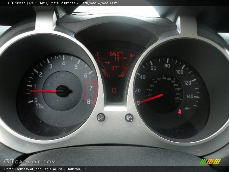 Metallic Bronze / Black/Red w/Red Trim 2011 Nissan Juke SL AWD