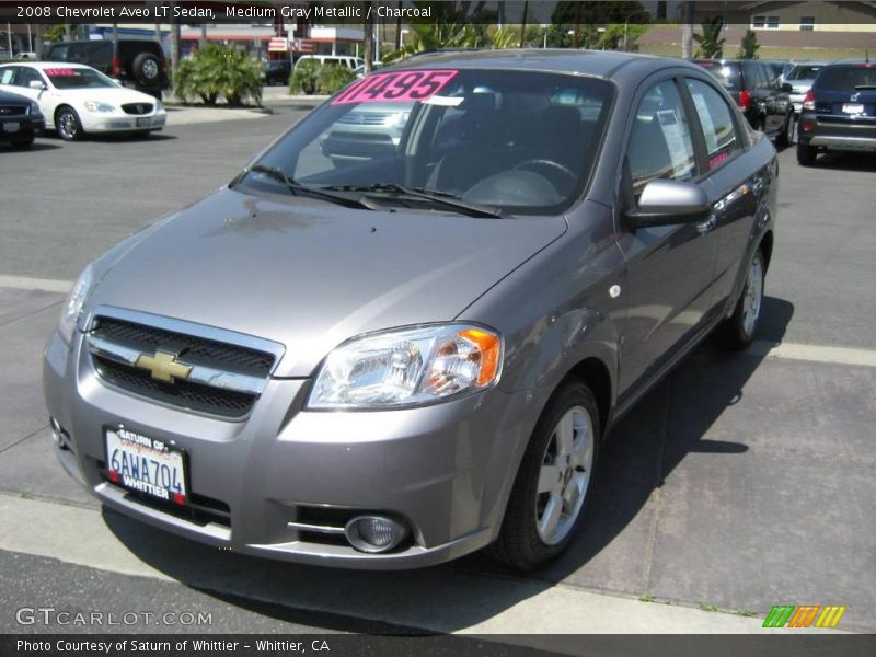 Medium Gray Metallic / Charcoal 2008 Chevrolet Aveo LT Sedan